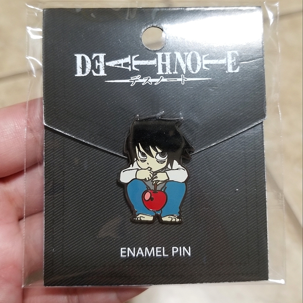 Death Note Chibi L Enamel Pin
